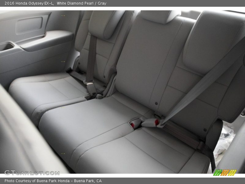 White Diamond Pearl / Gray 2016 Honda Odyssey EX-L