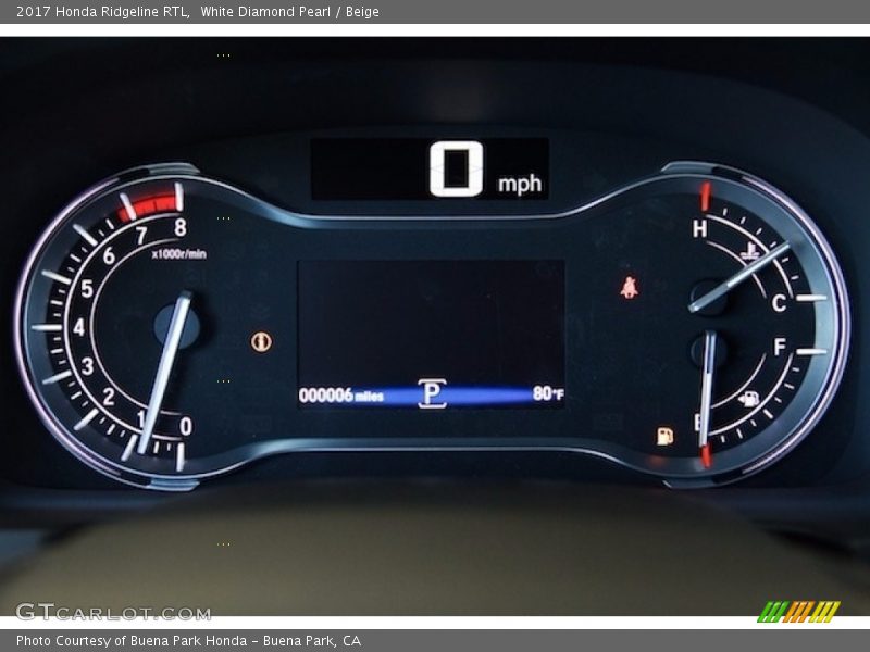  2017 Ridgeline RTL RTL Gauges