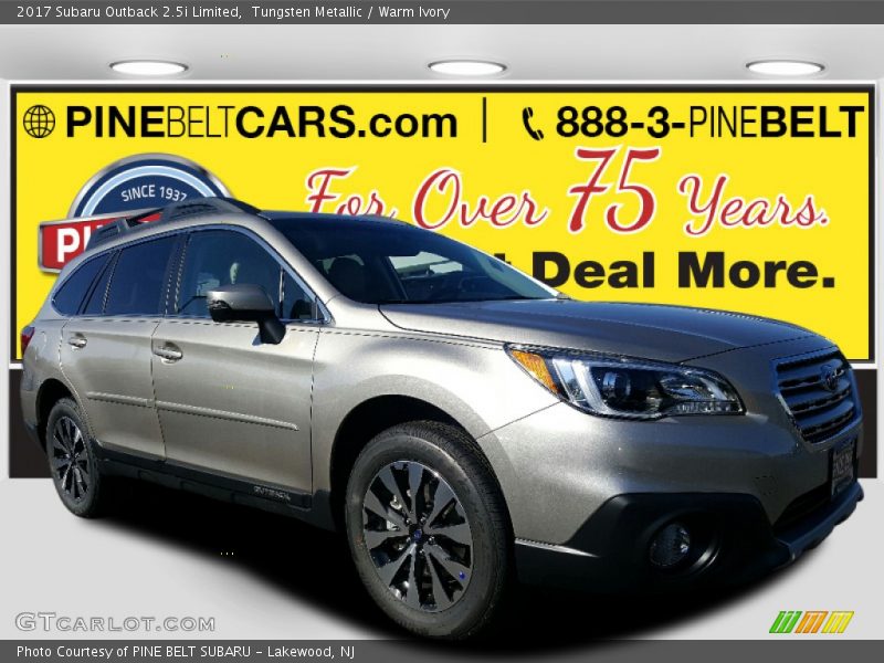 Tungsten Metallic / Warm Ivory 2017 Subaru Outback 2.5i Limited