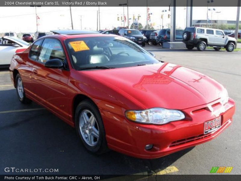 Victory Red / Ebony Black 2004 Chevrolet Monte Carlo SS