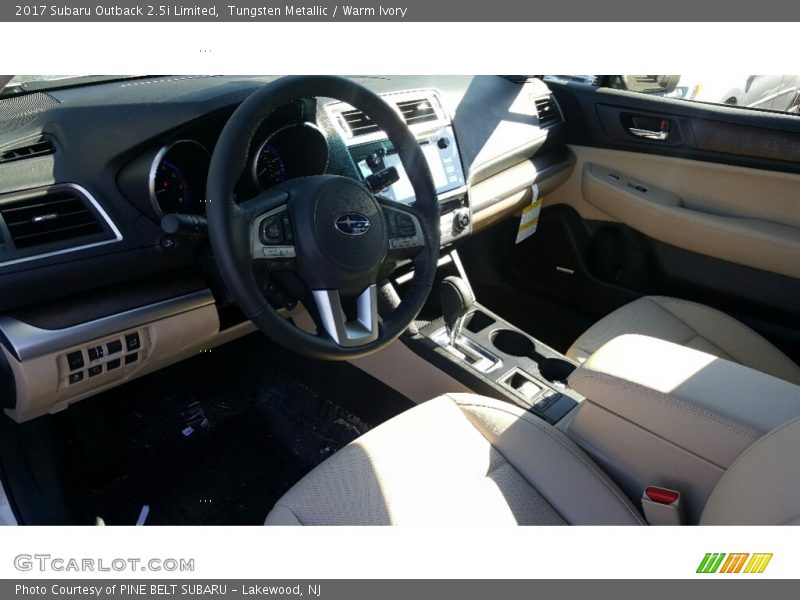 Tungsten Metallic / Warm Ivory 2017 Subaru Outback 2.5i Limited
