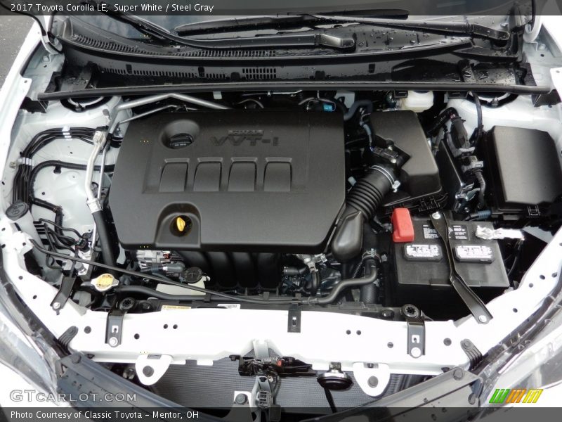  2017 Corolla LE Engine - 1.8 Liter DOHC 16-Valve VVT-i 4 Cylinder