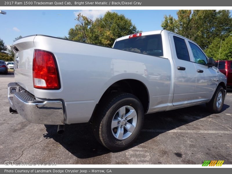 Bright Silver Metallic / Black/Diesel Gray 2017 Ram 1500 Tradesman Quad Cab