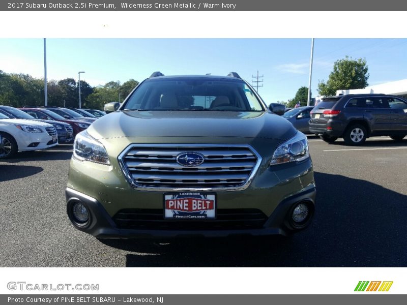 Wilderness Green Metallic / Warm Ivory 2017 Subaru Outback 2.5i Premium