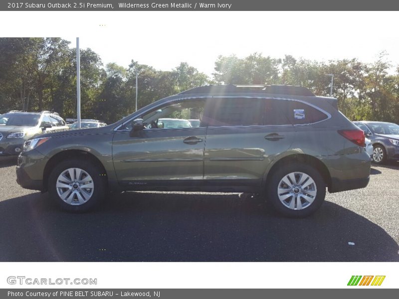 Wilderness Green Metallic / Warm Ivory 2017 Subaru Outback 2.5i Premium