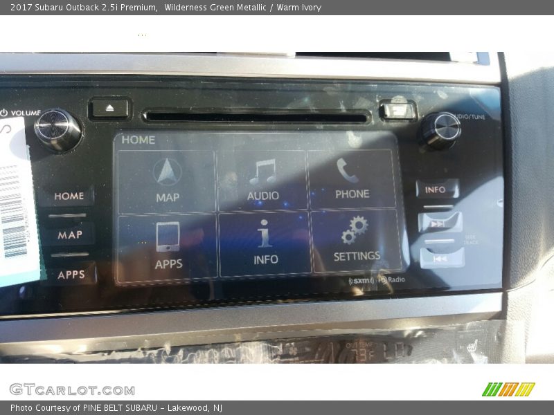 Wilderness Green Metallic / Warm Ivory 2017 Subaru Outback 2.5i Premium