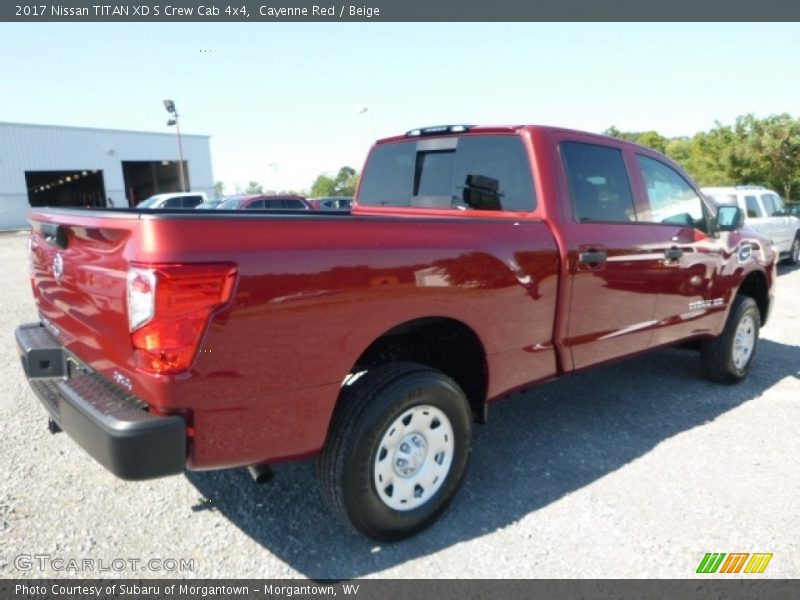 Cayenne Red / Beige 2017 Nissan TITAN XD S Crew Cab 4x4