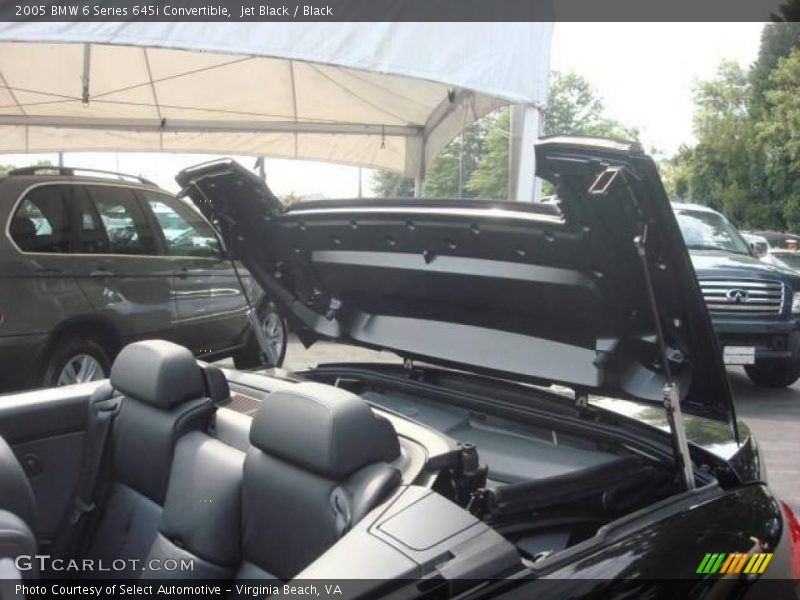 Jet Black / Black 2005 BMW 6 Series 645i Convertible