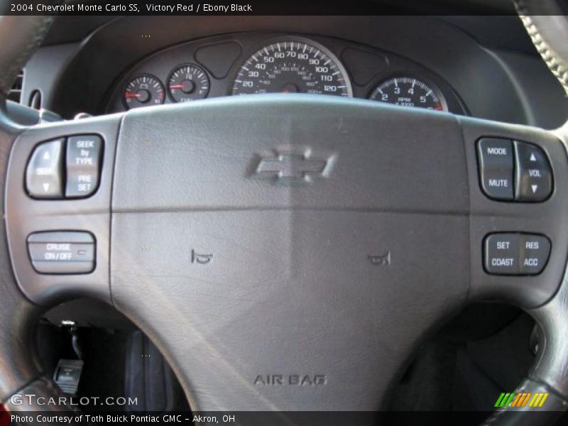 Victory Red / Ebony Black 2004 Chevrolet Monte Carlo SS