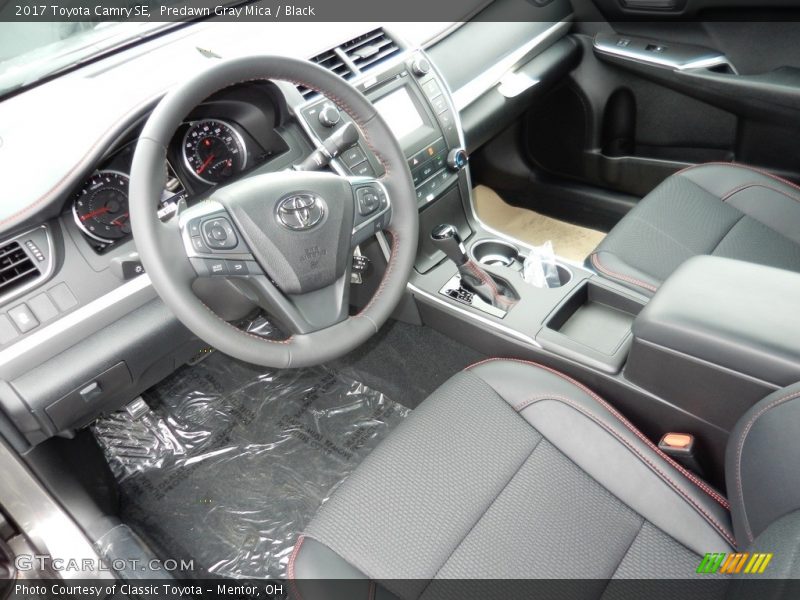 Predawn Gray Mica / Black 2017 Toyota Camry SE