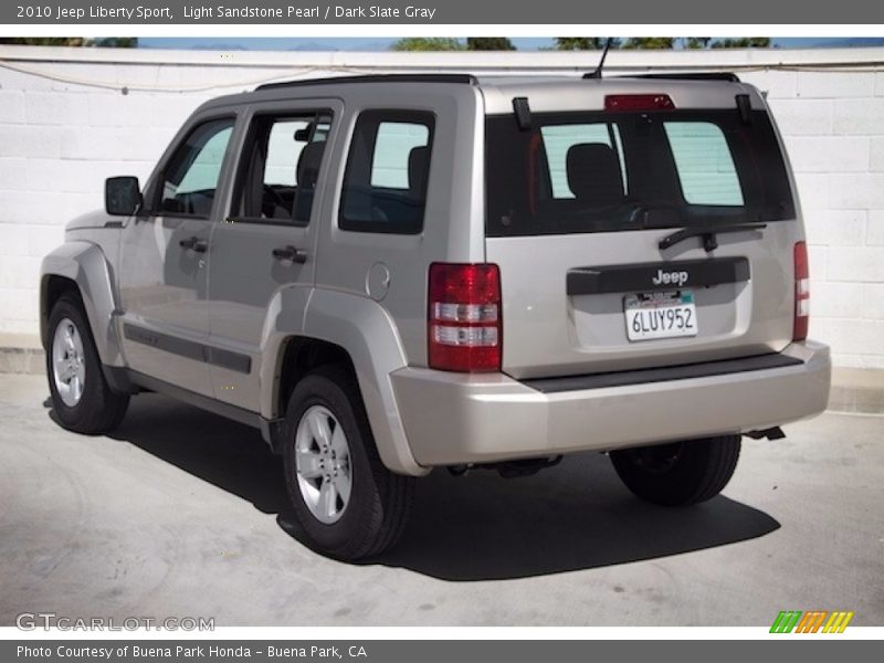 Light Sandstone Pearl / Dark Slate Gray 2010 Jeep Liberty Sport