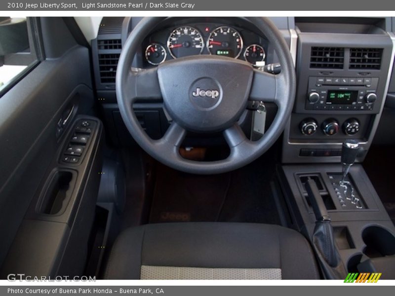 Light Sandstone Pearl / Dark Slate Gray 2010 Jeep Liberty Sport
