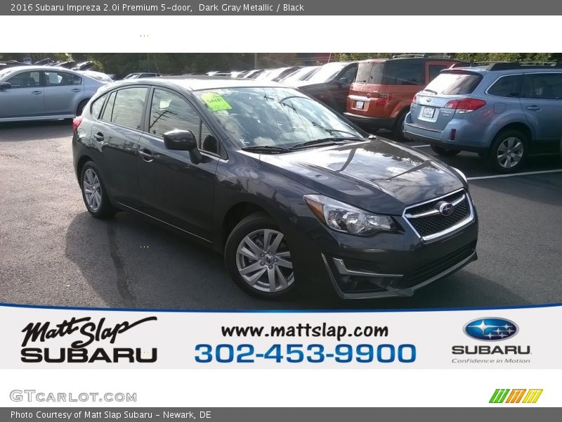 Dark Gray Metallic / Black 2016 Subaru Impreza 2.0i Premium 5-door