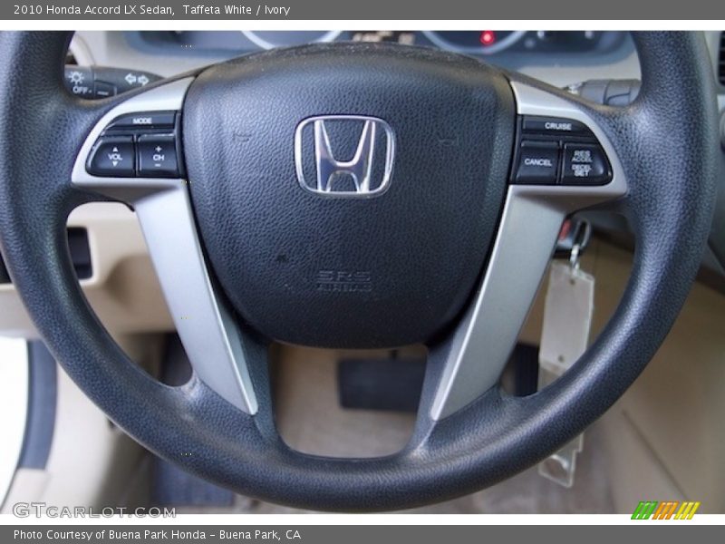 Taffeta White / Ivory 2010 Honda Accord LX Sedan