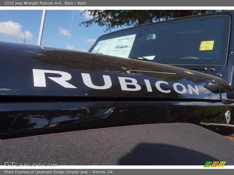Black / Black 2016 Jeep Wrangler Rubicon 4x4