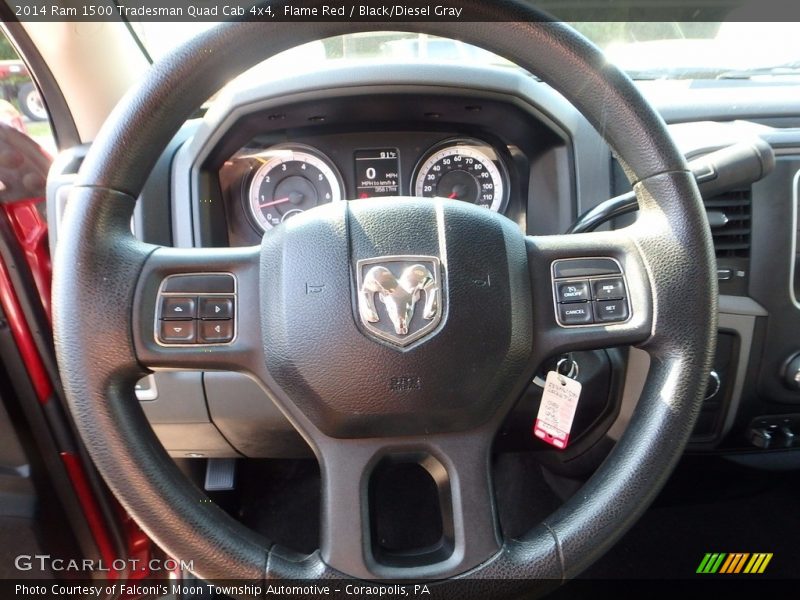 Flame Red / Black/Diesel Gray 2014 Ram 1500 Tradesman Quad Cab 4x4