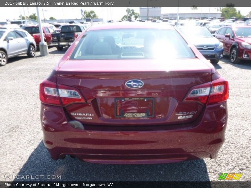 Venetian Red Pearl / Warm Ivory 2017 Subaru Legacy 2.5i