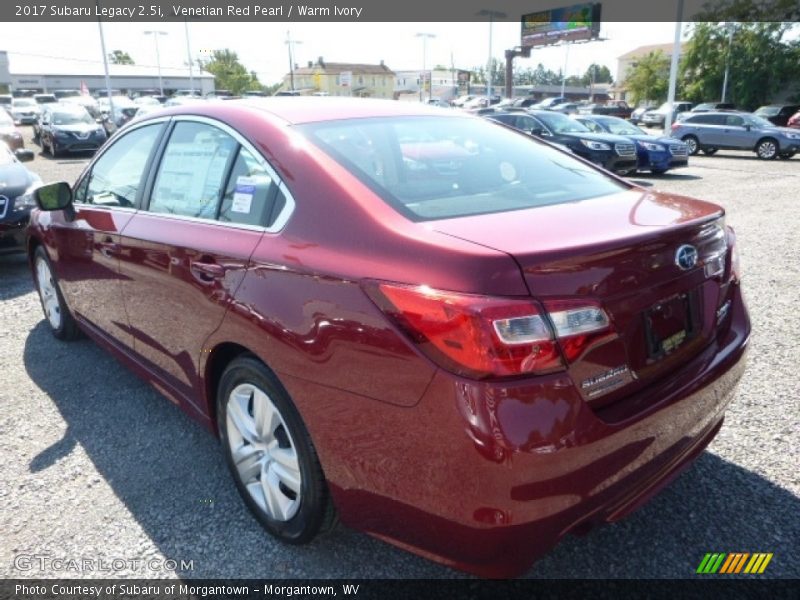 Venetian Red Pearl / Warm Ivory 2017 Subaru Legacy 2.5i