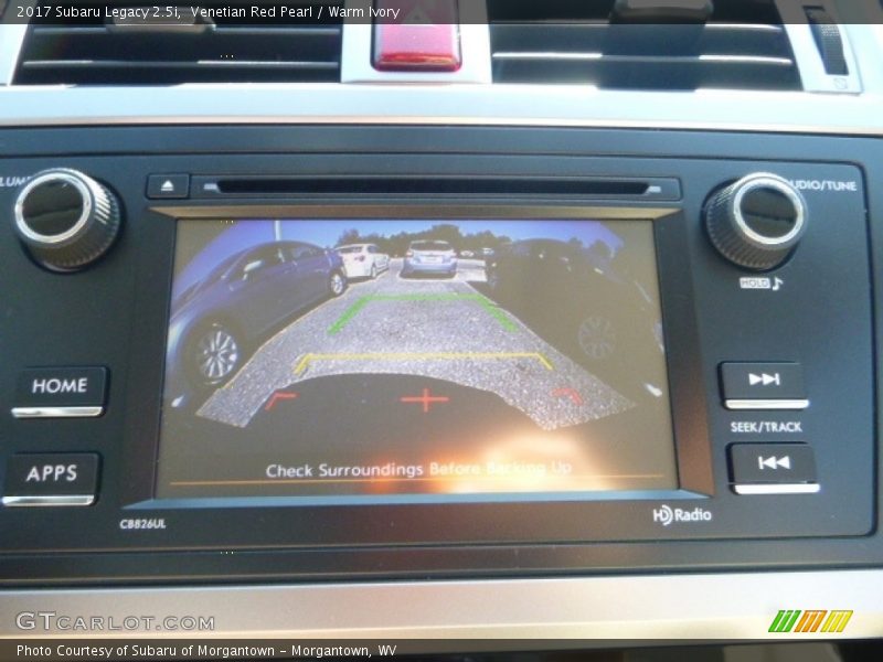 Venetian Red Pearl / Warm Ivory 2017 Subaru Legacy 2.5i