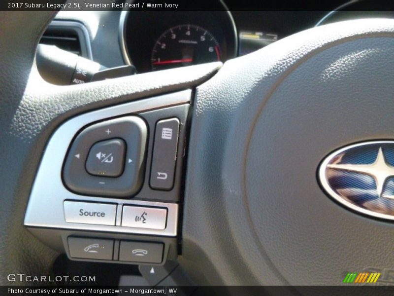 Venetian Red Pearl / Warm Ivory 2017 Subaru Legacy 2.5i
