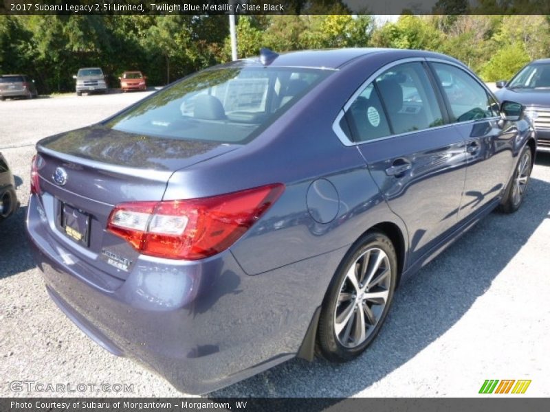 Twilight Blue Metallic / Slate Black 2017 Subaru Legacy 2.5i Limited