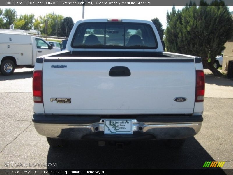 Oxford White / Medium Graphite 2000 Ford F250 Super Duty XLT Extended Cab 4x4
