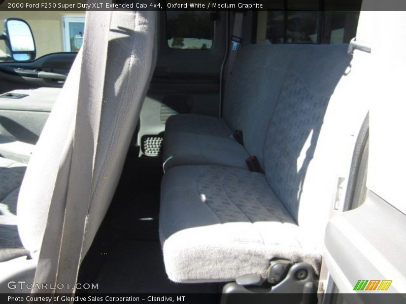 Oxford White / Medium Graphite 2000 Ford F250 Super Duty XLT Extended Cab 4x4