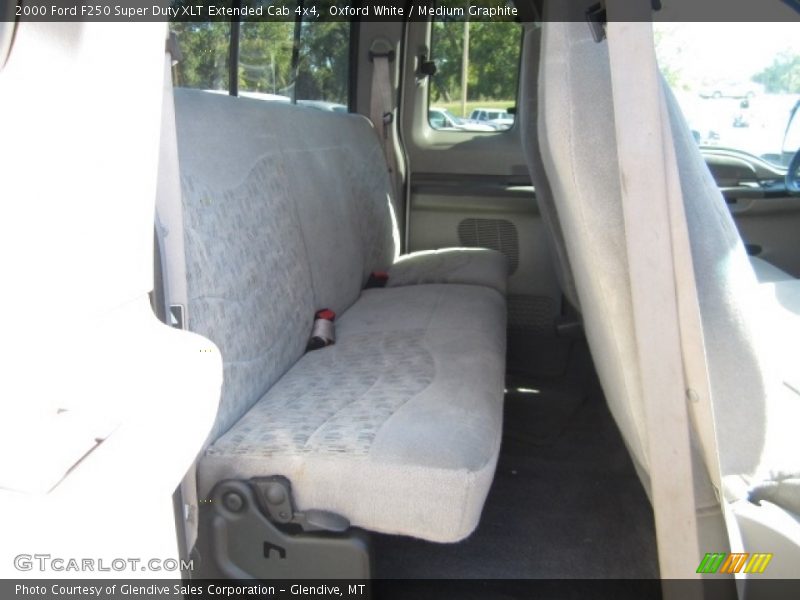 Oxford White / Medium Graphite 2000 Ford F250 Super Duty XLT Extended Cab 4x4