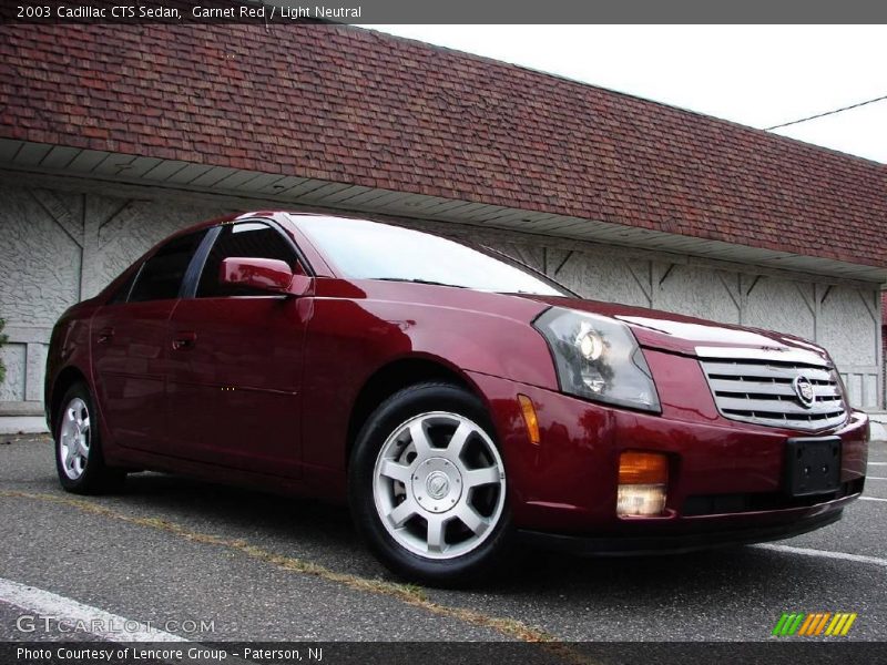 Garnet Red / Light Neutral 2003 Cadillac CTS Sedan