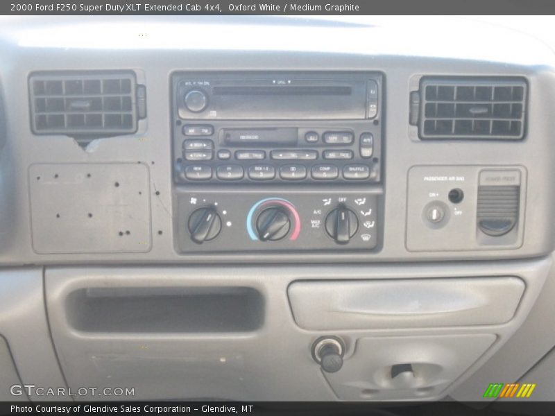 Oxford White / Medium Graphite 2000 Ford F250 Super Duty XLT Extended Cab 4x4