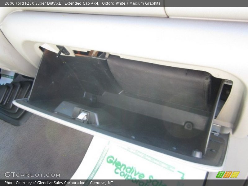 Oxford White / Medium Graphite 2000 Ford F250 Super Duty XLT Extended Cab 4x4