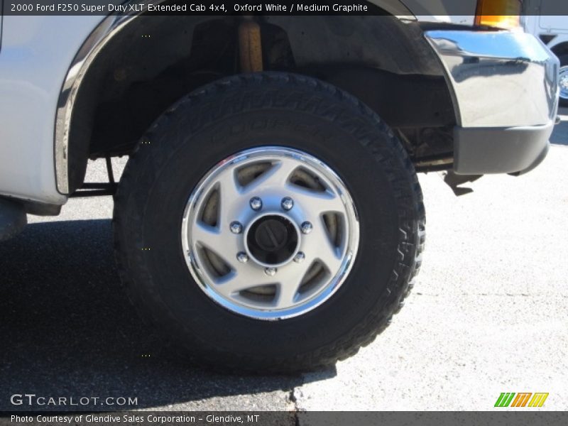 Oxford White / Medium Graphite 2000 Ford F250 Super Duty XLT Extended Cab 4x4