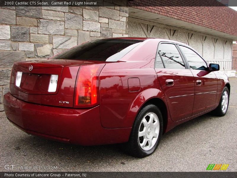 Garnet Red / Light Neutral 2003 Cadillac CTS Sedan