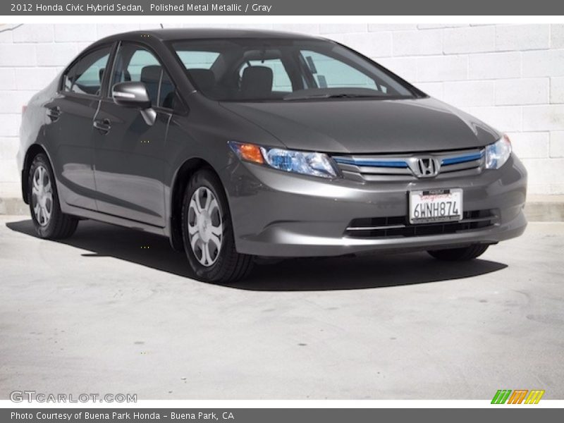 Polished Metal Metallic / Gray 2012 Honda Civic Hybrid Sedan