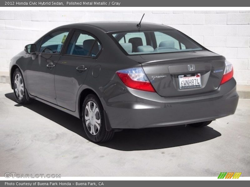 Polished Metal Metallic / Gray 2012 Honda Civic Hybrid Sedan