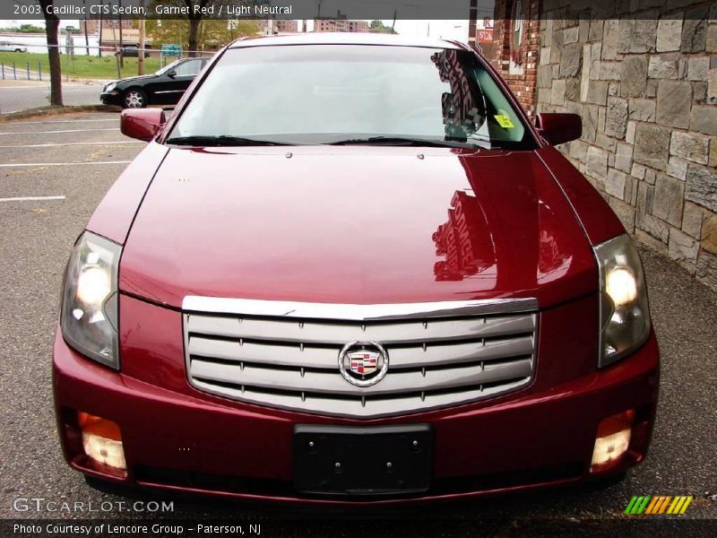 Garnet Red / Light Neutral 2003 Cadillac CTS Sedan