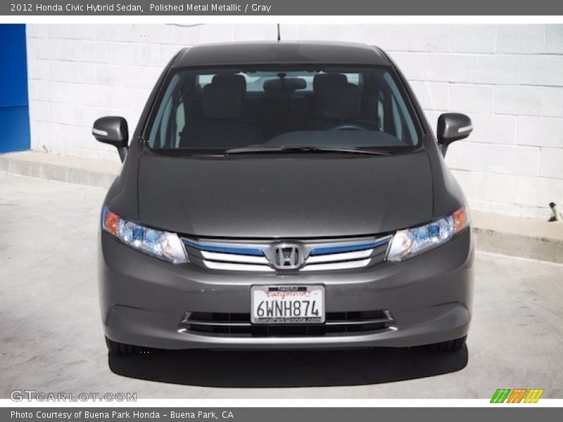 Polished Metal Metallic / Gray 2012 Honda Civic Hybrid Sedan