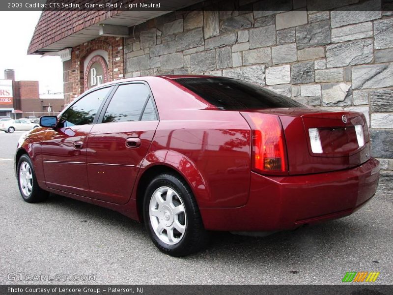 Garnet Red / Light Neutral 2003 Cadillac CTS Sedan