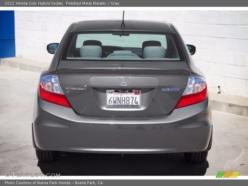 Polished Metal Metallic / Gray 2012 Honda Civic Hybrid Sedan