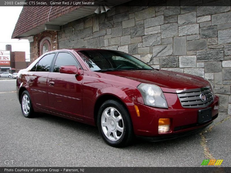 Garnet Red / Light Neutral 2003 Cadillac CTS Sedan