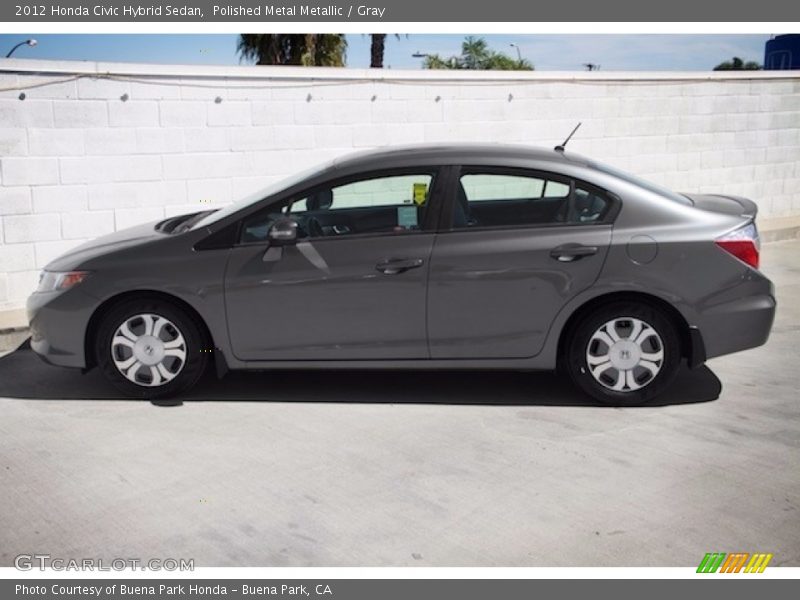 Polished Metal Metallic / Gray 2012 Honda Civic Hybrid Sedan