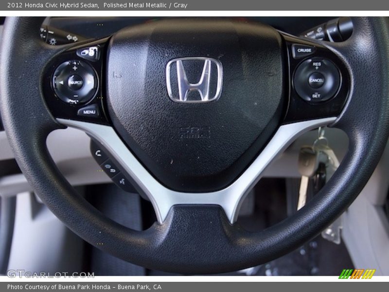 Polished Metal Metallic / Gray 2012 Honda Civic Hybrid Sedan