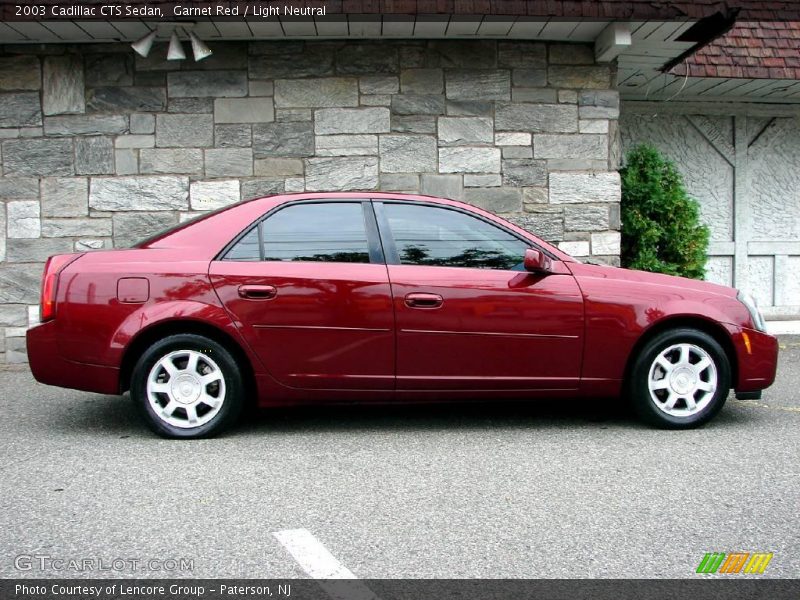 Garnet Red / Light Neutral 2003 Cadillac CTS Sedan