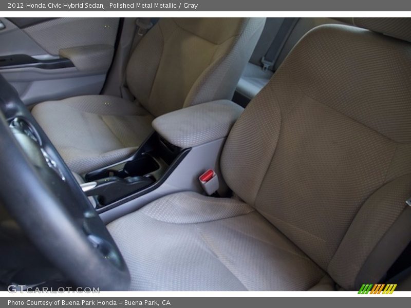 Polished Metal Metallic / Gray 2012 Honda Civic Hybrid Sedan