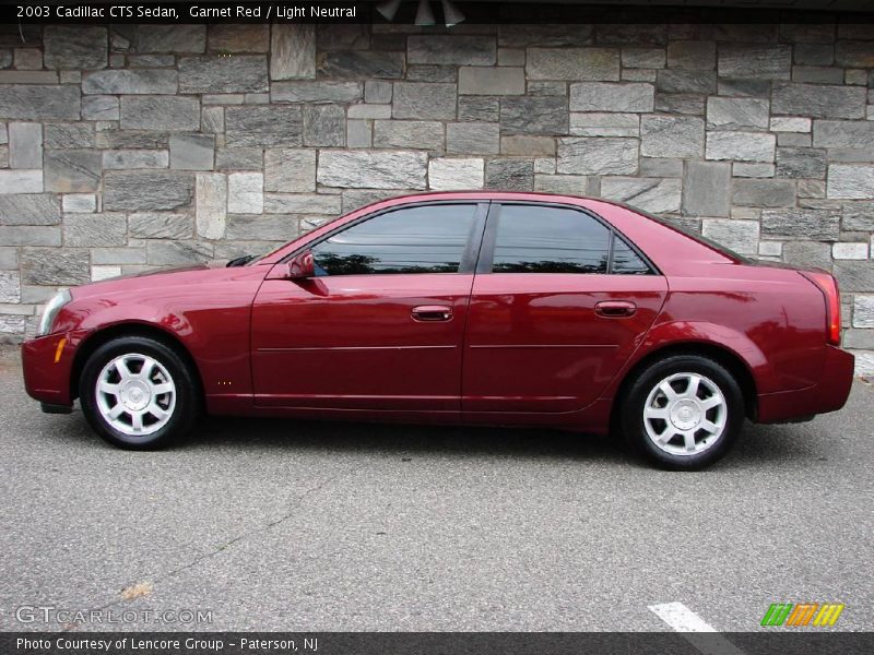 Garnet Red / Light Neutral 2003 Cadillac CTS Sedan
