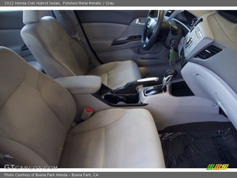 Polished Metal Metallic / Gray 2012 Honda Civic Hybrid Sedan