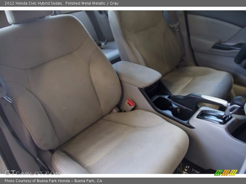 Polished Metal Metallic / Gray 2012 Honda Civic Hybrid Sedan