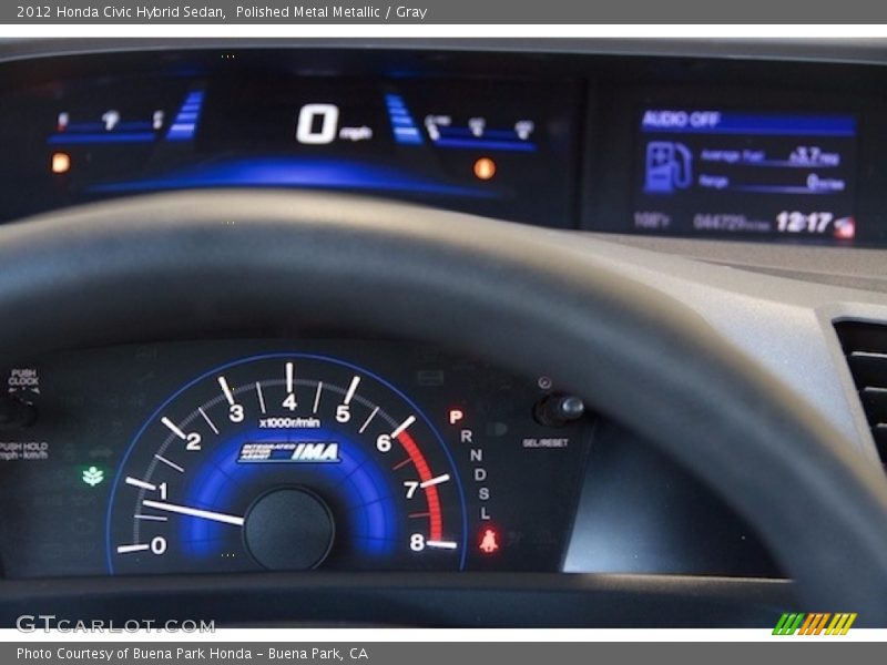 Polished Metal Metallic / Gray 2012 Honda Civic Hybrid Sedan