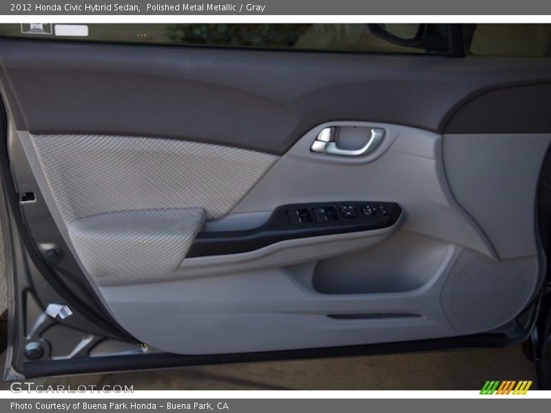 Polished Metal Metallic / Gray 2012 Honda Civic Hybrid Sedan
