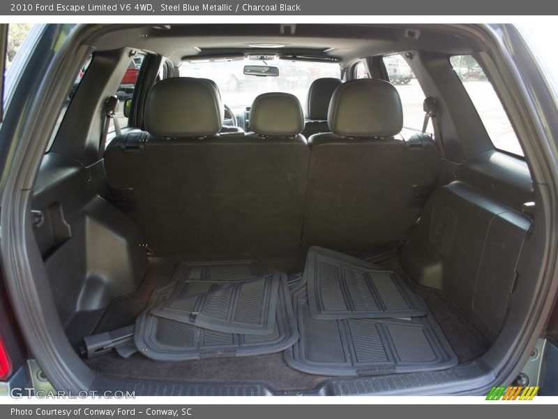 Steel Blue Metallic / Charcoal Black 2010 Ford Escape Limited V6 4WD